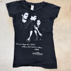 Twilight Saga New Moon Bella Swan Graphic T Shirt womens Medium‎ Black